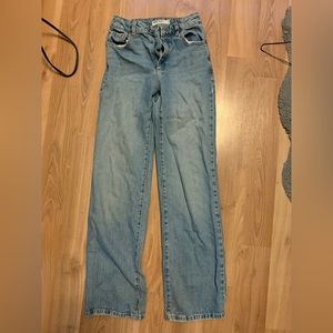 Garage denim straight mom jeans